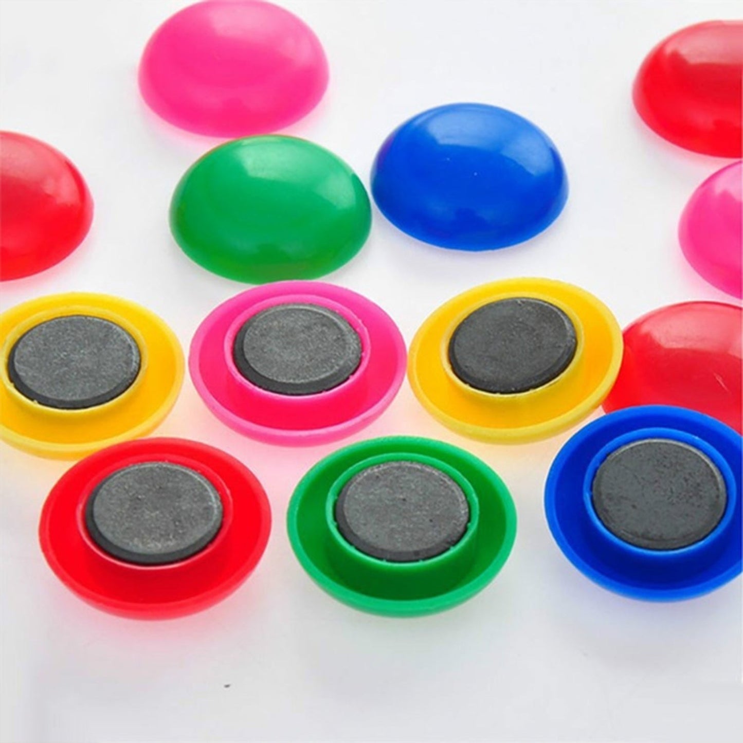 Durable Magnetic Button Set for Kidsâ€™ Experiments (10 Pc, Round Shape)