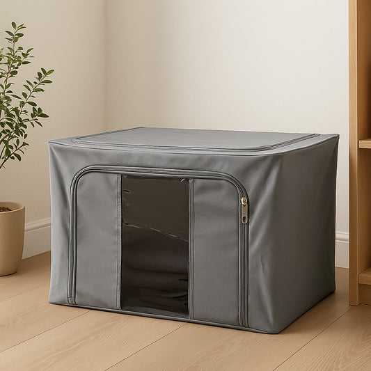 Storage Box with Lid, With Window (50Ã—40 Cm / 1 Pc)