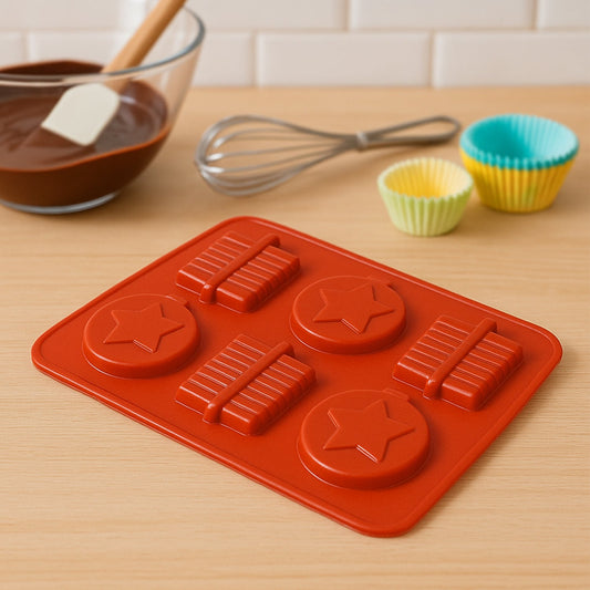 6 Cavity Silicone Mold Tray: Perfect for Chocolates, Cakes & More! Diwali Special