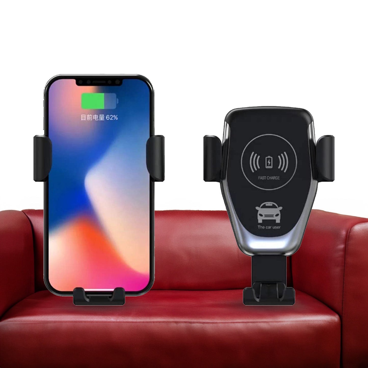 Car Phone Holder Wireless Car Charger 10W Qi Fast Charging Car Charger Gravity Auto Clamping 360Ã‚Â° Rotation Air Vent Car Mount Holder