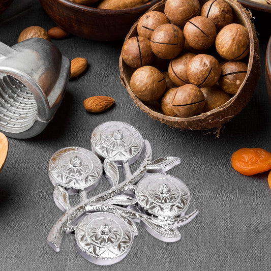 Tree Shape 4 Compartment Mukhwas Dani Serving Tray For Home & Kitchen Use Diwali Special