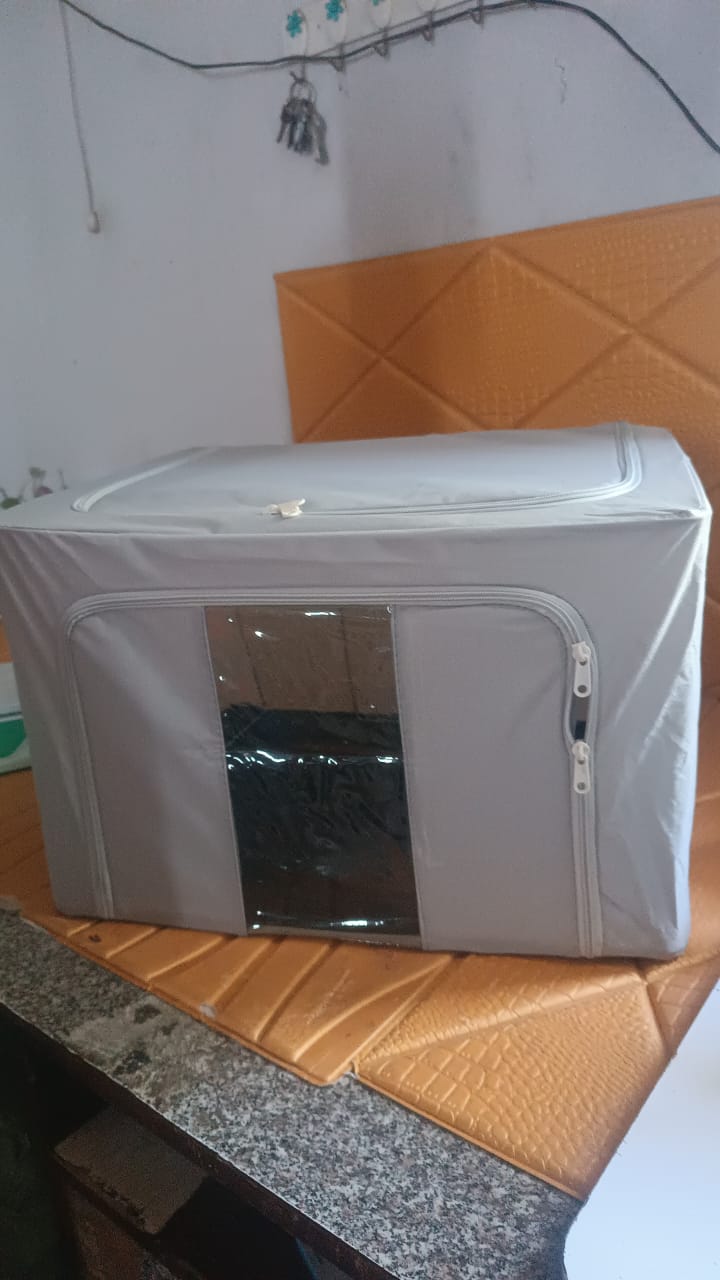Storage Box with Lid, With Window (50Ã—40 Cm / 1 Pc)