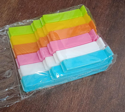 Food Bag Clip Sealer â€“ Airtight Plastic Clips for Snacks, Kitchen & Camping (18 Pc Set)