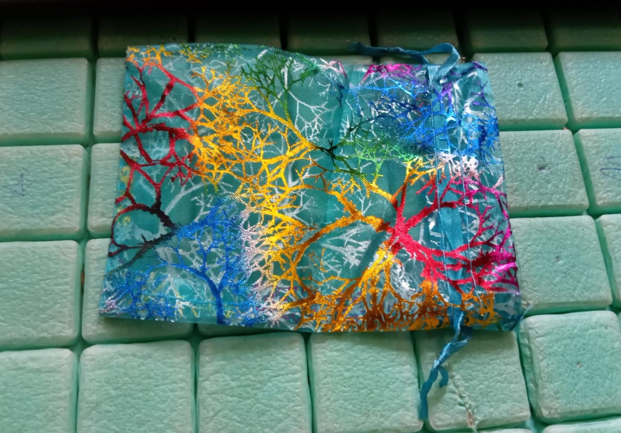 Organza Return Gift Bags Small Mesh Bags Drawstring Gift Bags Christmas Drawstring Organza Gift Bags, Wedding Party Festival Gift Bags, Jewellery Packing Pouch Dry Fruit Pouch 10Ã—12 Cm (100 Pcs Set)