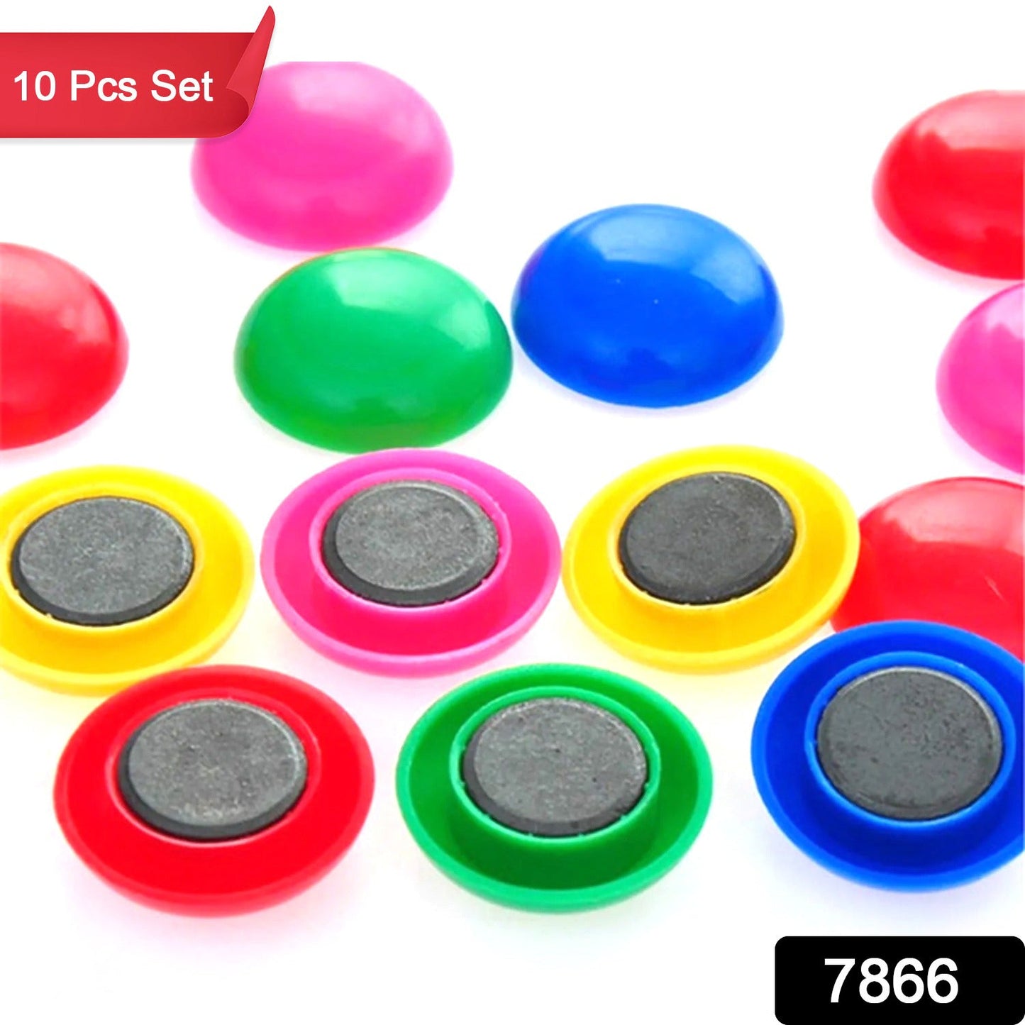 Durable Magnetic Button Set for Kidsâ€™ Experiments (10 Pc, Round Shape)