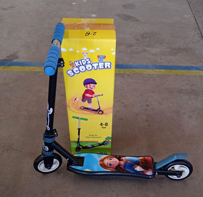 Foldable Kids Ride-On Scooter â€“ 2-Wheel, Height Adjustable (4-8 yrs, Multicolor)