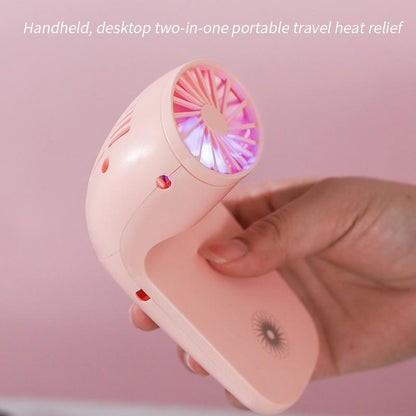 Portable Mobile Phone Holder Fan – Handheld, Multi-Function (Battery Not Include)