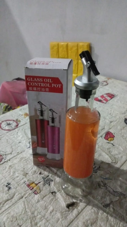 Olive Oil Dispenser â€“ Leakproof Glass Bottle with Non-Drip Spout for Kitchen & Cooking (300 ML)