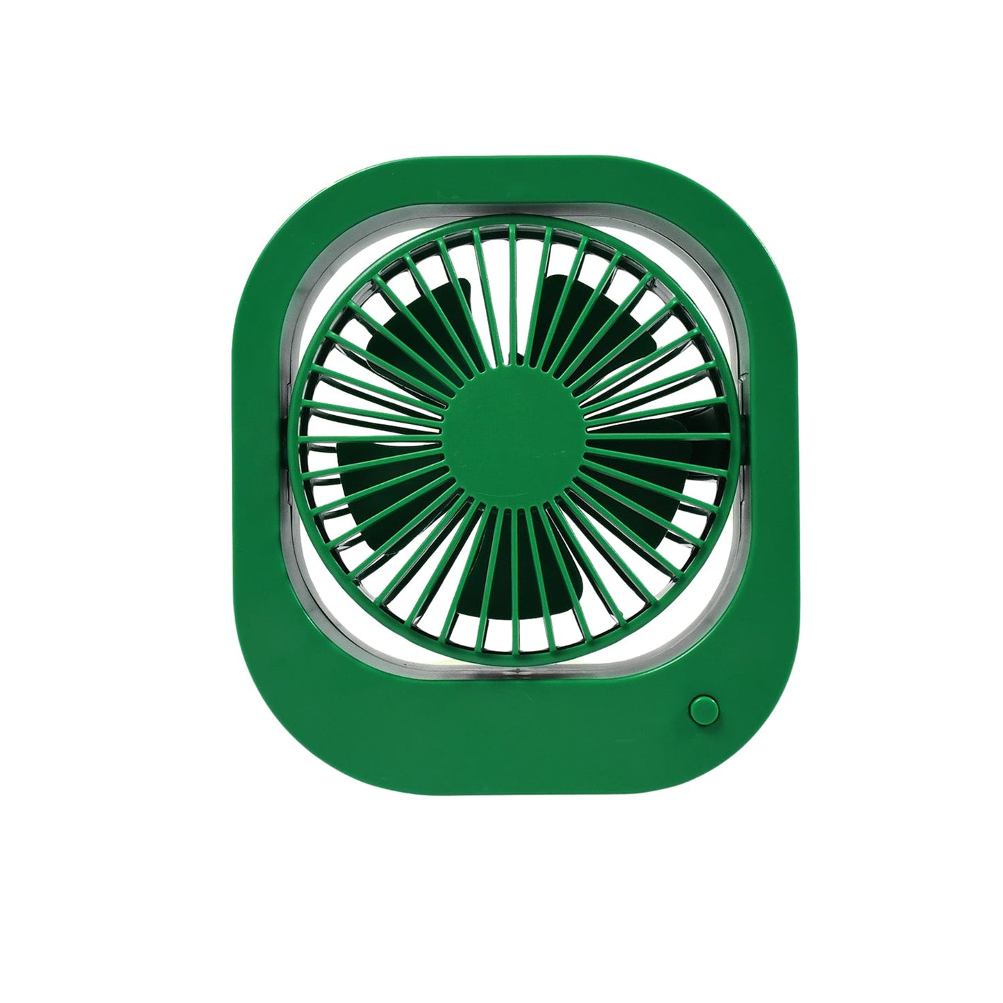 Portable USB Fan - Rechargeable, 2-Speed 180Â° Rotating Quiet Personal Fan for Travel, Car, and Outdoors (Battery Not Included)