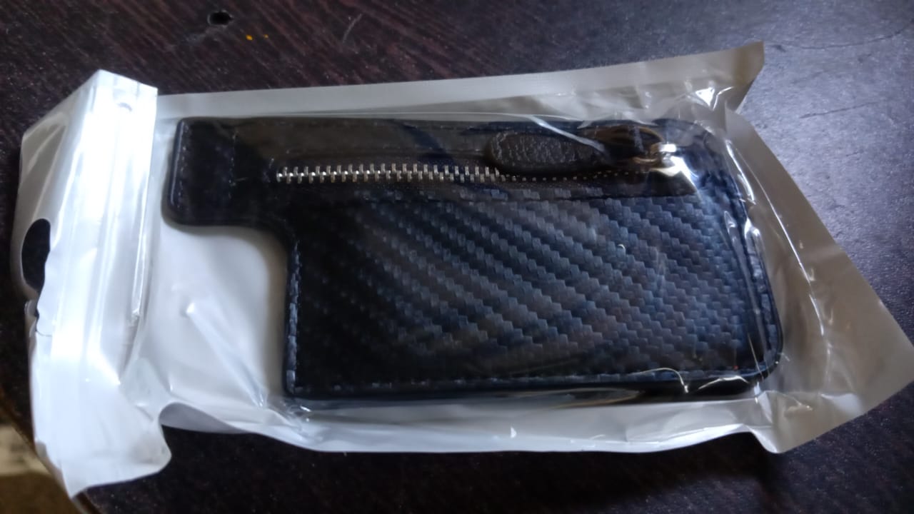 Black Adhesive Card phone Holder, Card Wallet Phone Attachment (1 Pc)