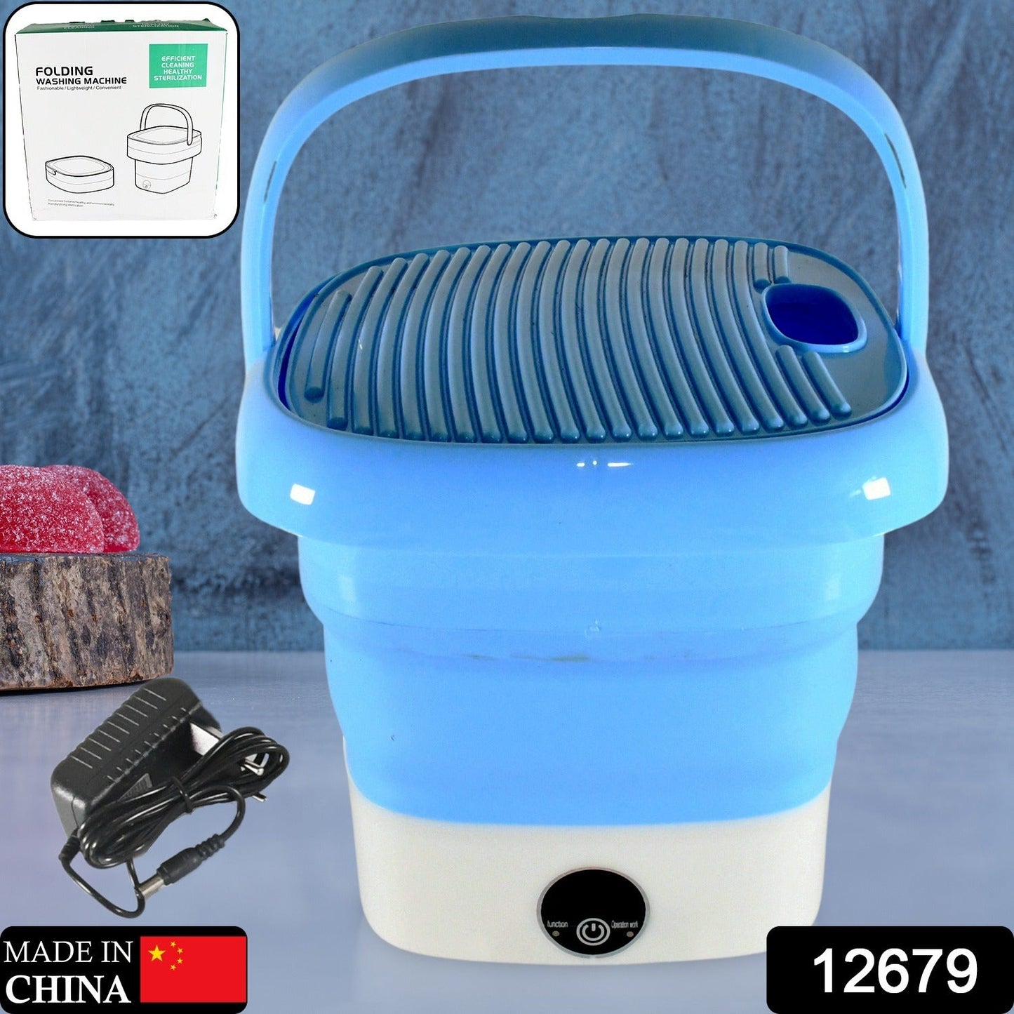 Portable Washing Machine, Mini Folding Washer and Dryer Combo, for Underwear, Socks, Baby Clothes, Travel, Camping, RV, Dorm, ApartmentÂ 