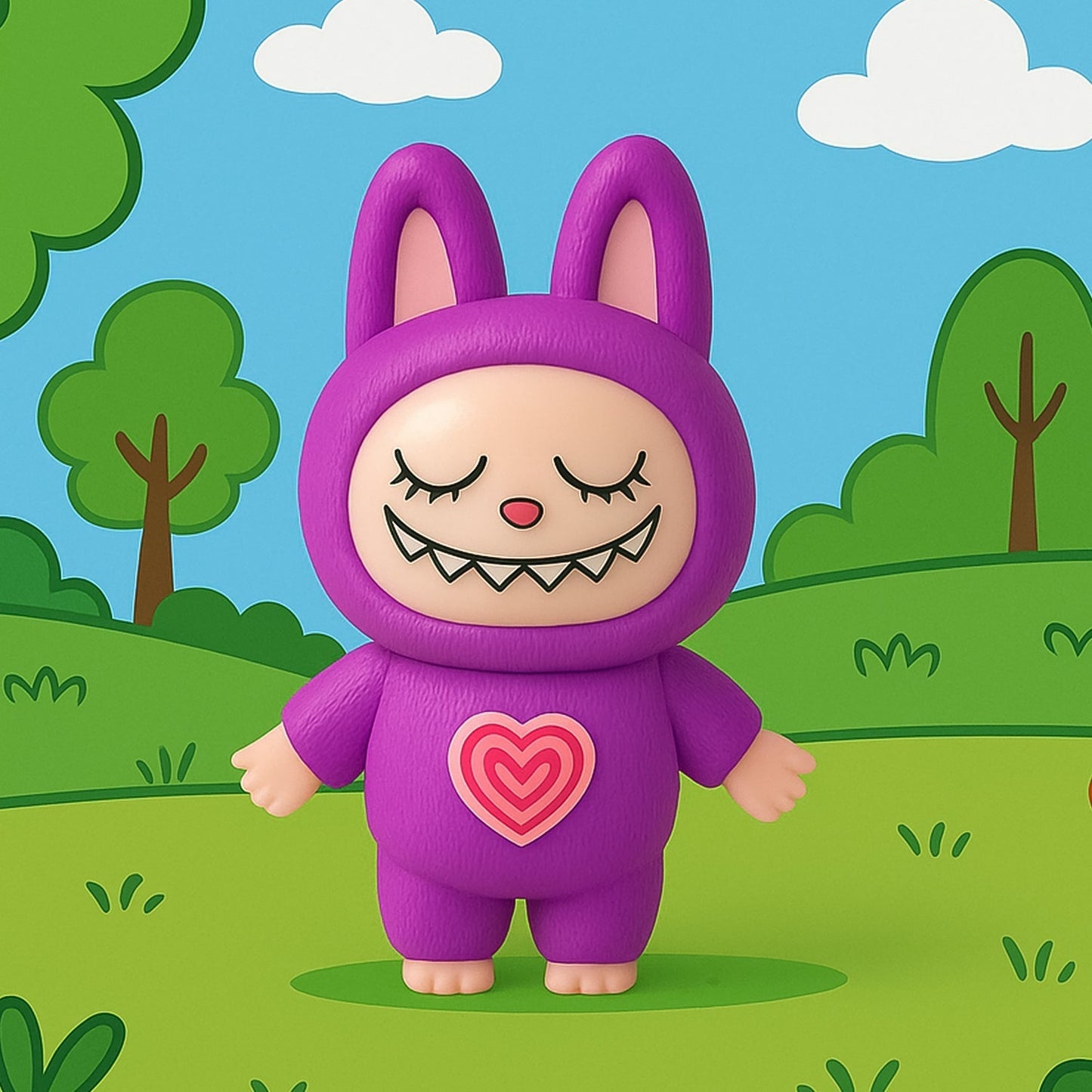 Cute Cartoon Face Changing Toy with Key Ring