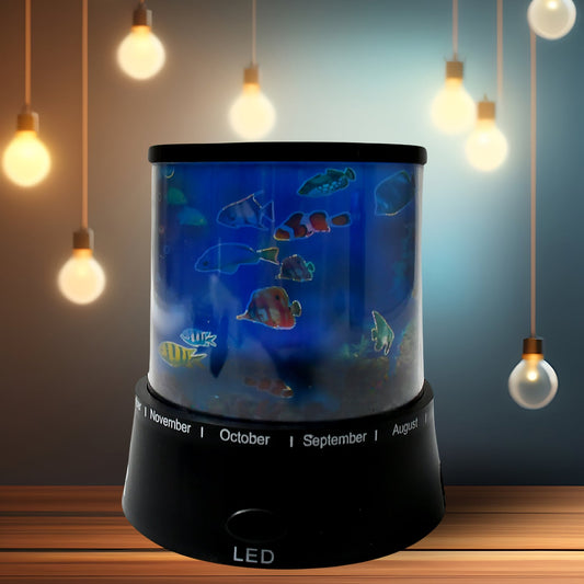 LED Projector Night Light â€“ 3 Battery Lamps, Rotating with Music, Perfect for Kids & Home Decor (1 Pc, Battery Not Included)