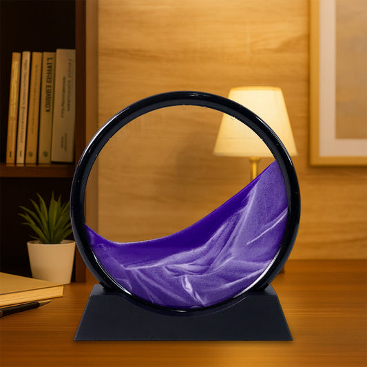 3D Moving Sand Art – Liquid Motion Deep Sea Sandscape with Round Glass Frame (1 Pc) Diwali Special