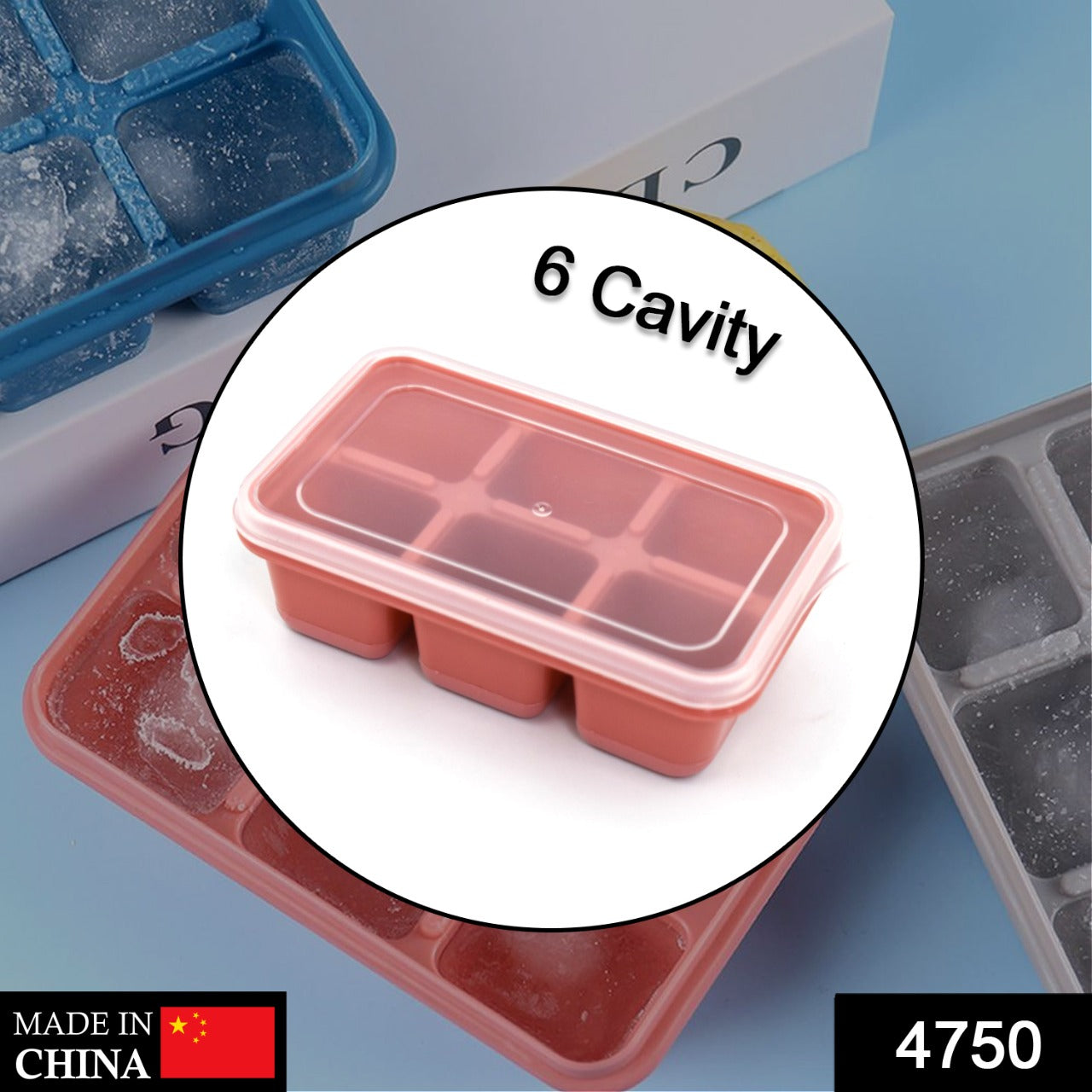 6-Cavity Silicone Ice Tray â€“ Ideal for Kitchen & Home Use