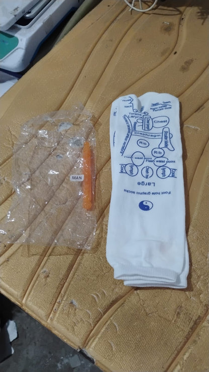 Full Reflexology Acupressure Therapy Socks Set (1 Set)