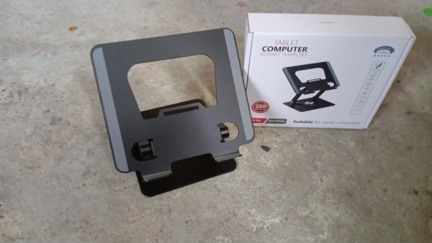 Aluminum Alloy 360Â°Rotating Bracket, Adjustable Laptop Stand, Portable Foldable Ergonomic Laptop Support