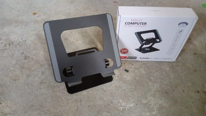 Aluminum Alloy 360Â°Rotating Bracket, Adjustable Laptop Stand, Portable Foldable Ergonomic Laptop Support