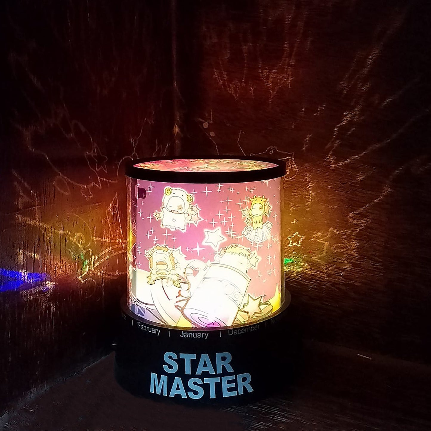 LED Projector Night Light – 3 Battery Lamps with Rotating Music, Ideal for Kids & Home Decor (1 Pc, Battery Not Included) Diwali Special